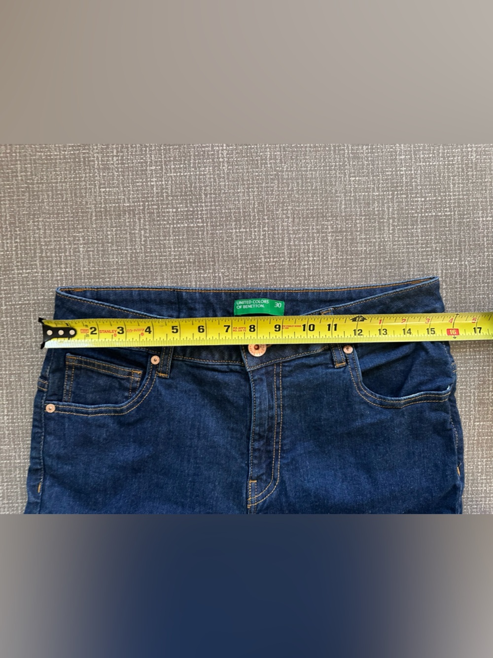 United Colors of Benetton Women’s Jeans Size 30 Dark Wash Bootcut Stretch Denim - Picture 7 of 10